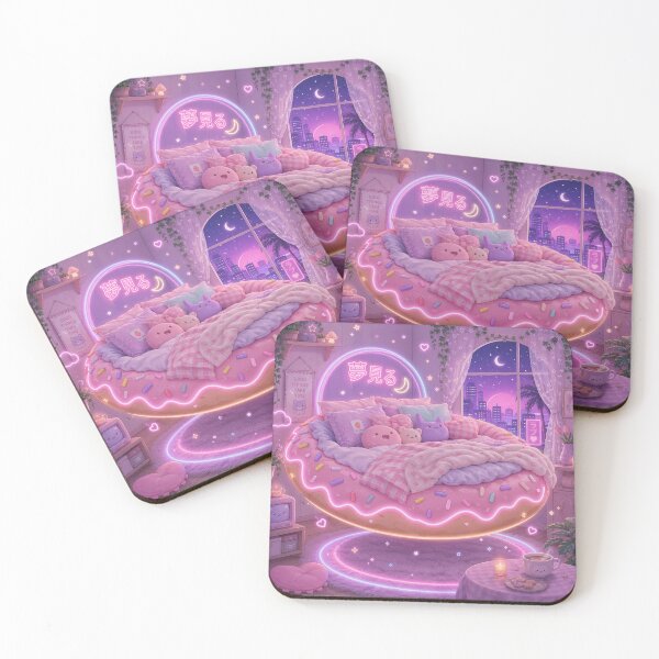 Item preview, Kawaii Neon Donut Magic Bedroom designed and sold by EsenciaZen.