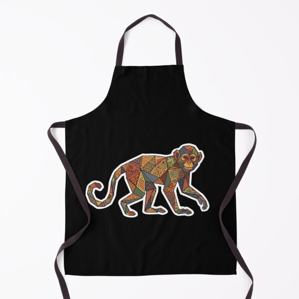 Item preview, Ethnic Geometric Monkey Sticker – Colorful Tribal Design for Animal Lovers designed and sold by bsbd-action.