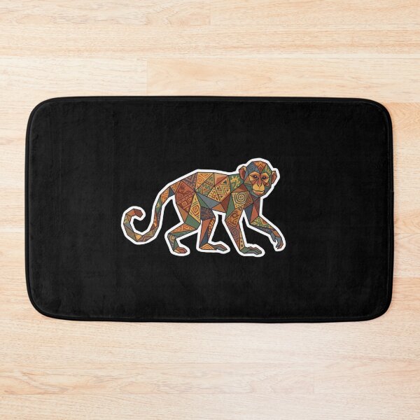 Item preview, Ethnic Geometric Monkey Sticker – Colorful Tribal Design for Animal Lovers designed and sold by bsbd-action.