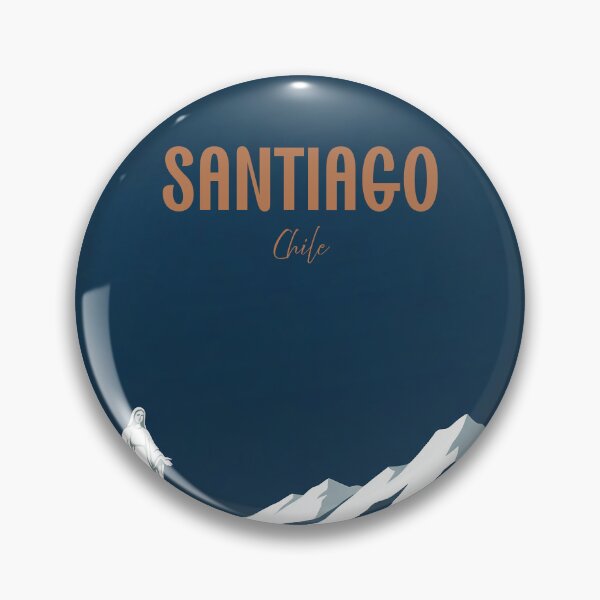 Item preview, Santiago de Chile Skyline and Mountain Landscape designed and sold by NeuralVibe.