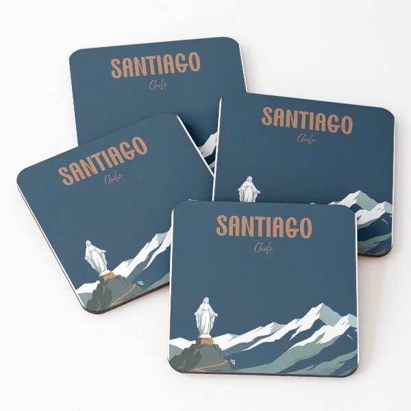 Item preview, Santiago de Chile Skyline and Mountain Landscape designed and sold by NeuralVibe.