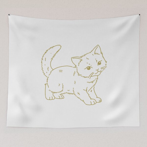 Item preview, Monoline Kitty  designed and sold by Ombom Project.