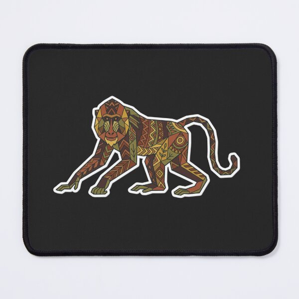 Item preview, Geometric Mandrill T-Shirt – African Primate Art for Nature Fans designed and sold by bsbd-action.