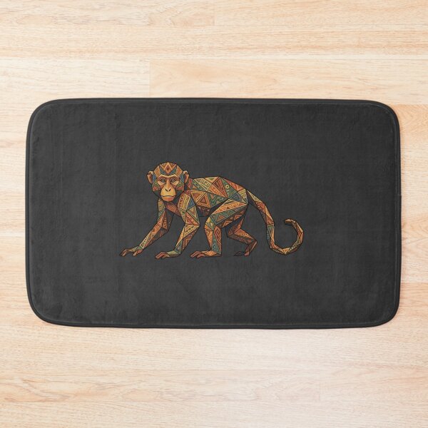 Item preview, Geometric Mosaic Monkey Painting – Modern Decoration for Abstract Art Lovers designed and sold by bsbd-action.