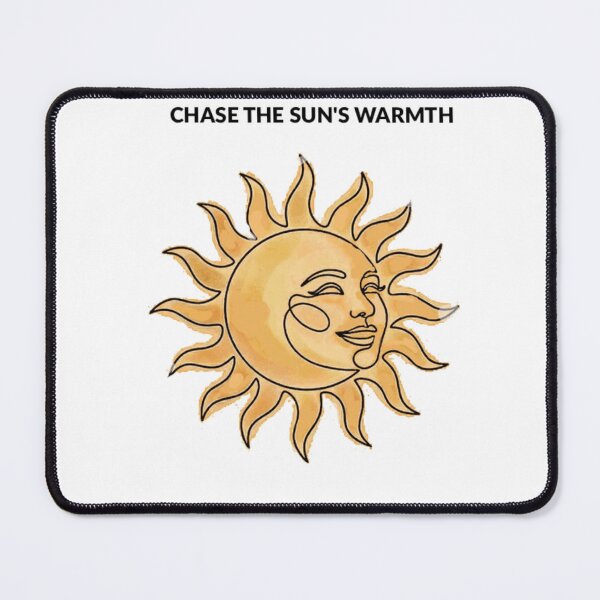 Item preview, Chase the Sun's Warmth Minimalist Sun Glow designed and sold by Northern Glow Art.