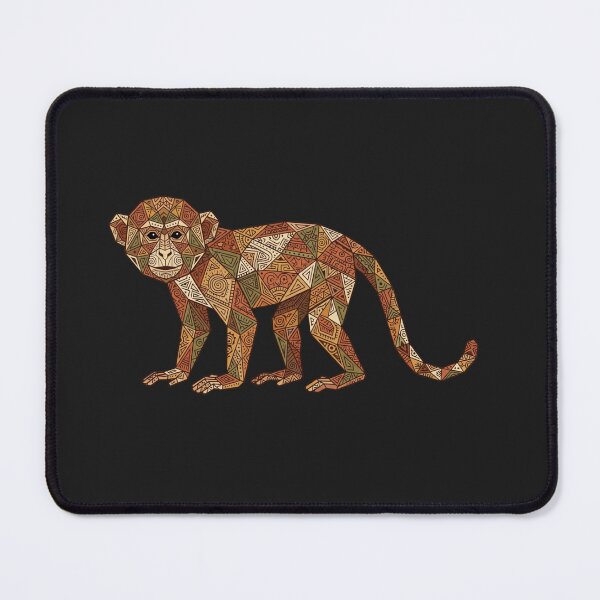 Item preview, Monkey Sticker with Geometric Patterns – Detailed Art for Sticker Collectors designed and sold by bsbd-action.