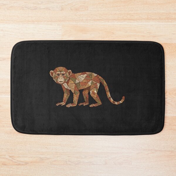 Item preview, Monkey Sticker with Geometric Patterns – Detailed Art for Sticker Collectors designed and sold by bsbd-action.