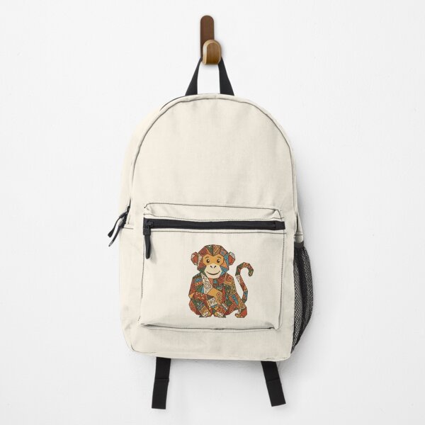 Item preview, Geometric Smiling Monkey Sticker – Cute Gift for Kids and Babies designed and sold by bsbd-action.