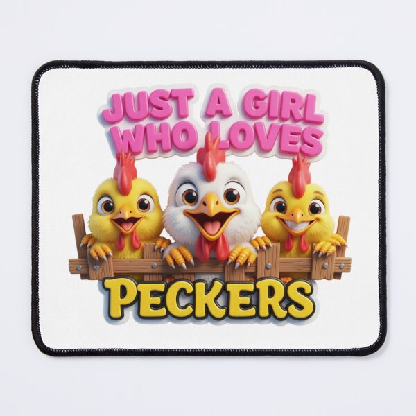 Item preview, Just a Girl who Loves Peckers designed and sold by CodellCreations.