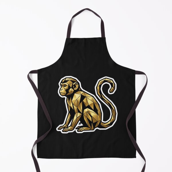 Item preview, Gold Monkey Metal Print – Luxury Art for Interior Decoration designed and sold by bsbd-action.