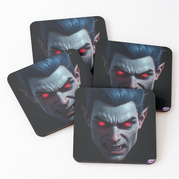 Item preview, Cinematic Vampire Horror Blue Hair Headshot Portrait v23 designed and sold by Real Fiction.