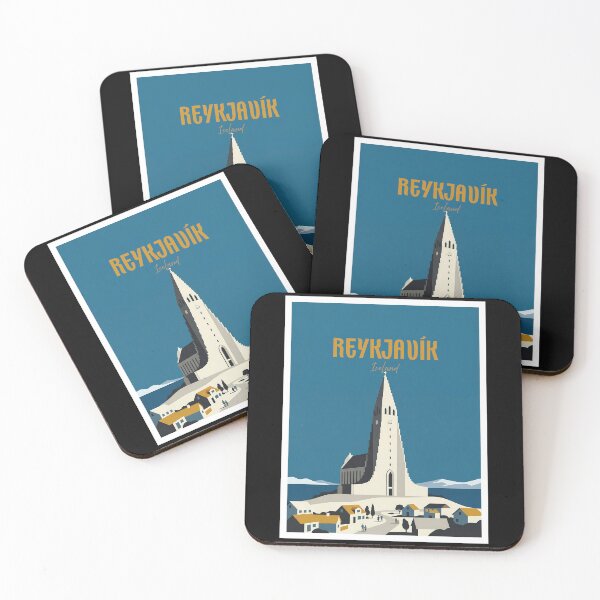 Item preview, Retro Reykjavik Iceland designed and sold by NeuralVibe.