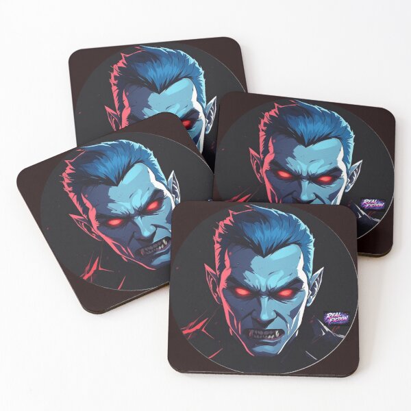 Item preview, Cinematic Vampire Horror Blue Hair Headshot Portrait v26 designed and sold by Real Fiction.