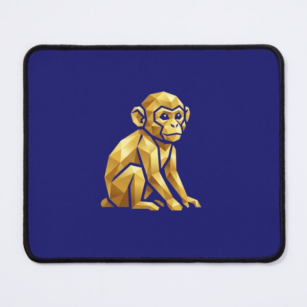 Item preview, Low Poly Golden Monkey Figure – Minimalist Geometric Design for Techies designed and sold by bsbd-action.
