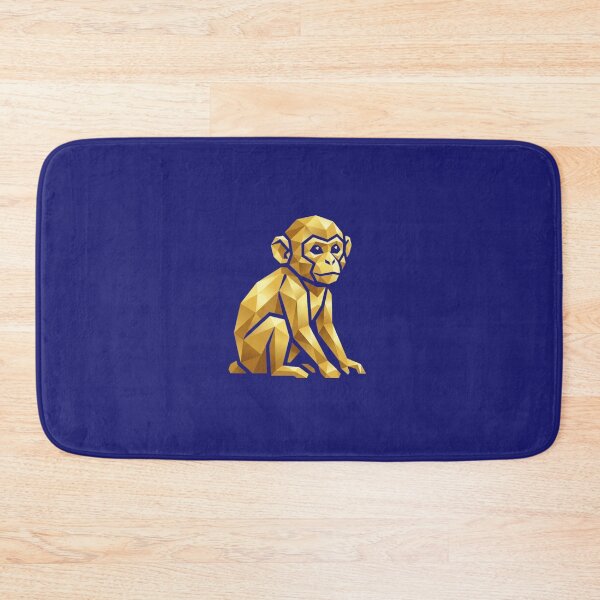 Item preview, Low Poly Golden Monkey Figure – Minimalist Geometric Design for Techies designed and sold by bsbd-action.