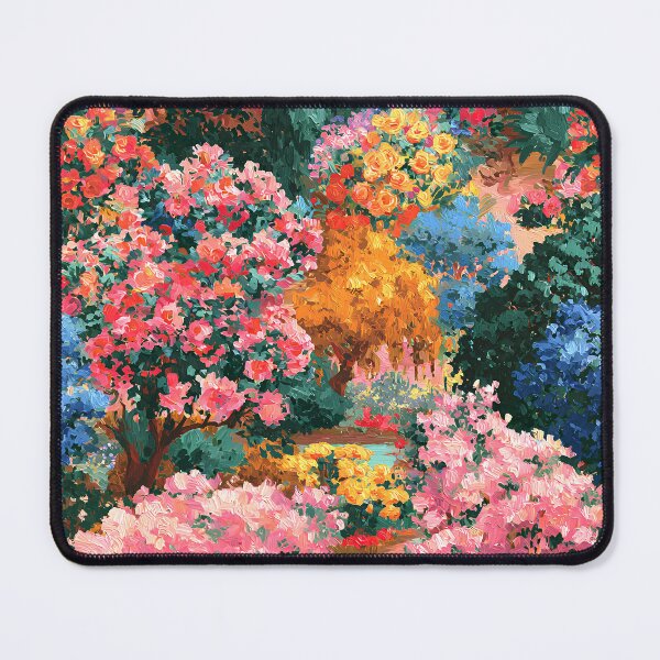 Item preview, Elegant Pink, Magenta and Blue Floral Garden Abstract designed and sold by DEC02.