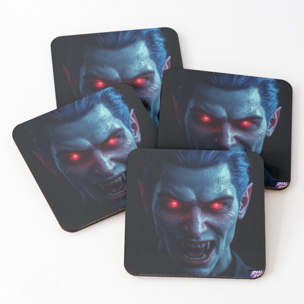 Item preview, Cinematic Vampire Horror Blue Hair Headshot Portrait v27 designed and sold by Real Fiction.