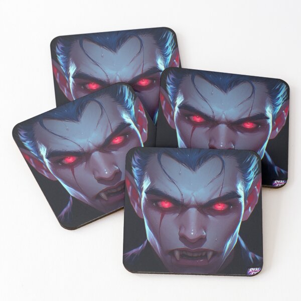 Item preview, Cinematic Vampire Horror Blue Hair Headshot Portrait v28 designed and sold by Real Fiction.