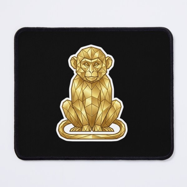 Item preview, Symmetrical Golden Monkey Sticker – Sacred Geometric Art for Special Gift designed and sold by bsbd-action.