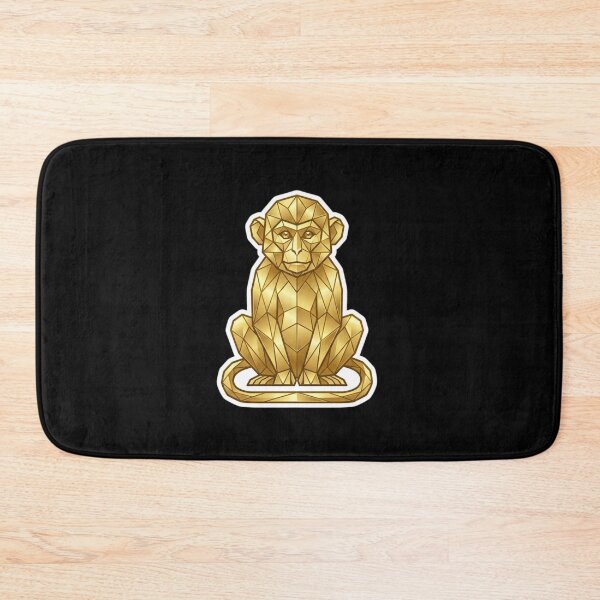 Item preview, Symmetrical Golden Monkey Sticker – Sacred Geometric Art for Special Gift designed and sold by bsbd-action.