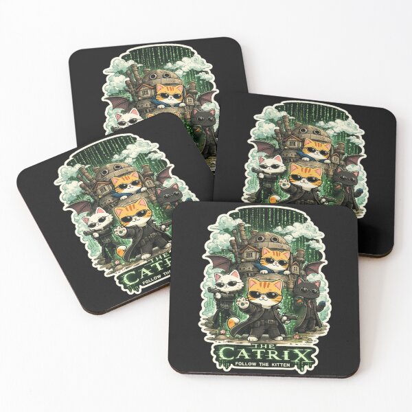 Item preview, The Catrix - Follow The Kitten Matrix Movie Cat Parody designed and sold by anandariki.