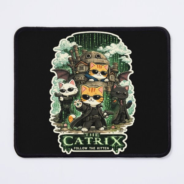 Item preview, The Catrix - Follow The Kitten Matrix Movie Cat Parody designed and sold by anandariki.