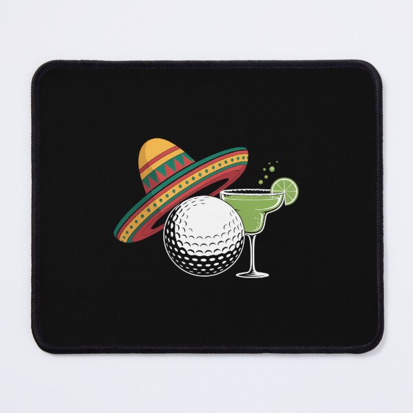 Artikelvorschau, Cinco de Mayo Golfball mit Sombrero und Margarita Golfer entworfen und verkauft von FaithAbbott.
