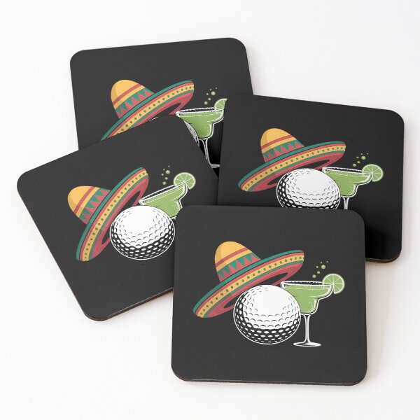 Item preview, Cinco de Mayo Golf Ball with Sombrero and Margarita Golfer designed and sold by FaithAbbott.