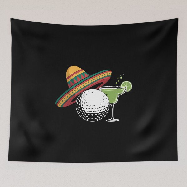 Item preview, Cinco de Mayo Golf Ball with Sombrero and Margarita Golfer designed and sold by FaithAbbott.