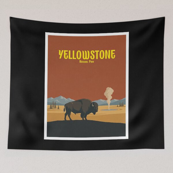 Item preview, Vintage Yellowstone National Park designed and sold by NeuralVibe.
