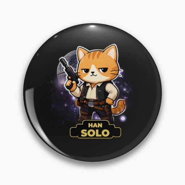 Item preview, Han Solo Cat - Galactic Smuggler Orange Tabby Parody designed and sold by anandariki.