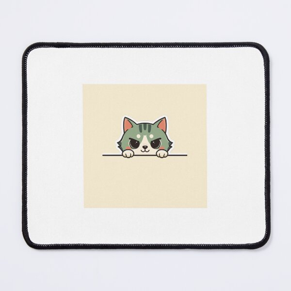 Item preview, Sneaky Cat Peeking Sticker | Cute Mischievous Cat Cartoon designed and sold by StickifyZone69.