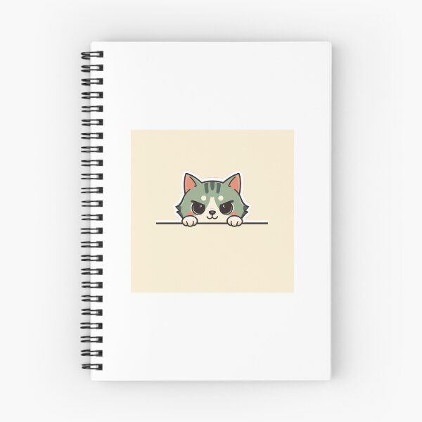 Item preview, Sneaky Cat Peeking Sticker | Cute Mischievous Cat Cartoon designed and sold by StickifyZone69.