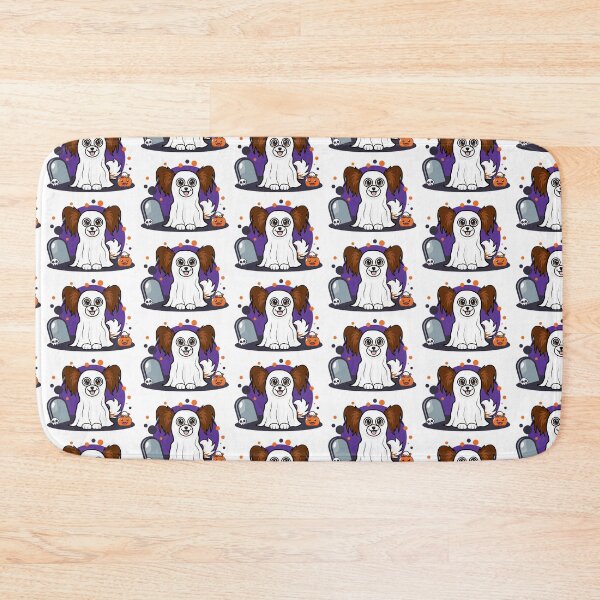 Item preview, HALLOWEEN CUTE PAPILLON CARTOON - GHOST designed and sold by dzk9designs.