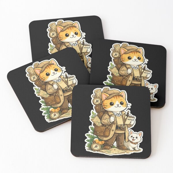 Item preview, Adventure Cat Explorer - Tintin Inspired Voyager Art designed and sold by anandariki.