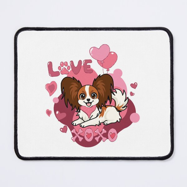 Item preview, CUTE PAPILLON CARTOON - VALENTINES LOVE designed and sold by dzk9designs.
