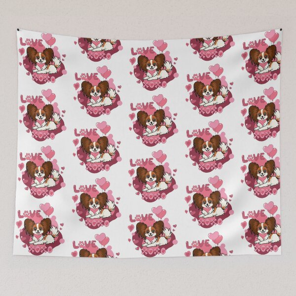 Item preview, CUTE PAPILLON CARTOON - VALENTINES LOVE designed and sold by dzk9designs.