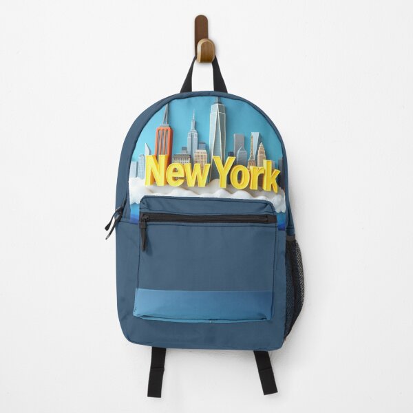 Aperçu de l'œuvre Sticker Skyline de New York | Art de voyage esthétique Manhattan | T-shirt et coque de téléphone au design urbain créée et vendue par ArtByTripti.