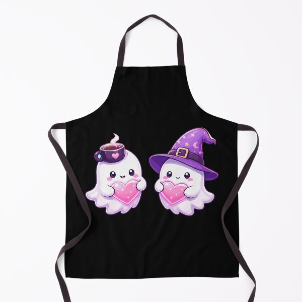 Item preview, Cute Kawaii Ghosts Holding Pink Hearts designed and sold by Hauntingly Cute.