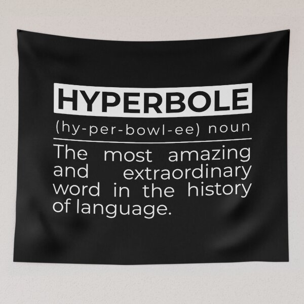 Item preview, Hyperbole Funny Definition English Teacher Writer Grammar Word designed and sold by Dondonmart.