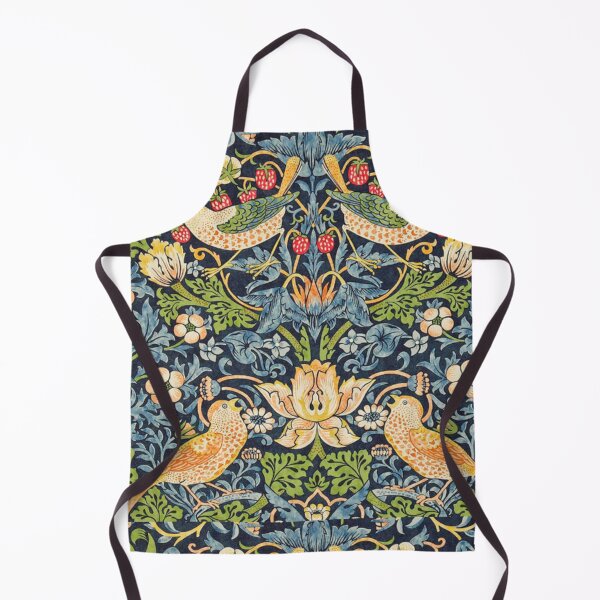 Item preview, William Morris Strawberry Thief Indigo Blue Foliage designed and sold by PixDezines.