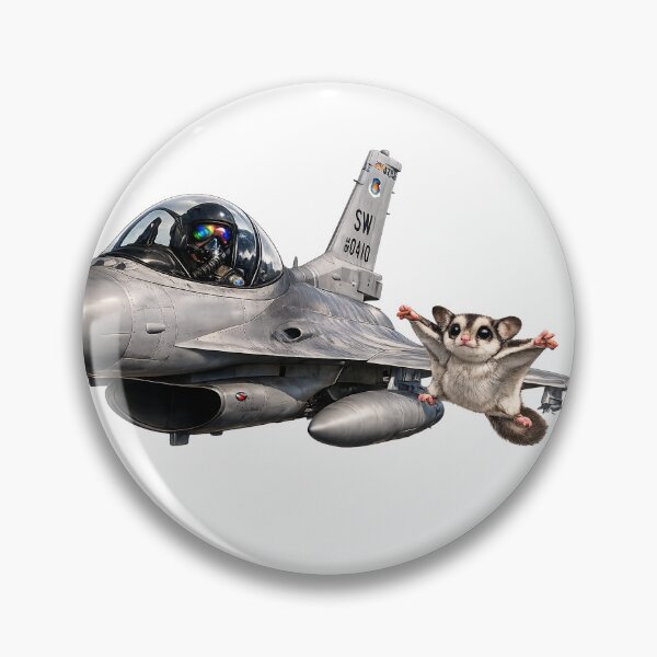 Item preview, Sugar Glider vs F-16 - Calm in Chaos designed and sold by OneStepFromArt.