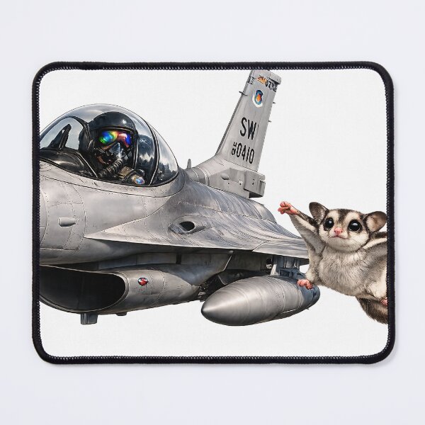 Item preview, Sugar Glider vs F-16 - Calm in Chaos designed and sold by OneStepFromArt.