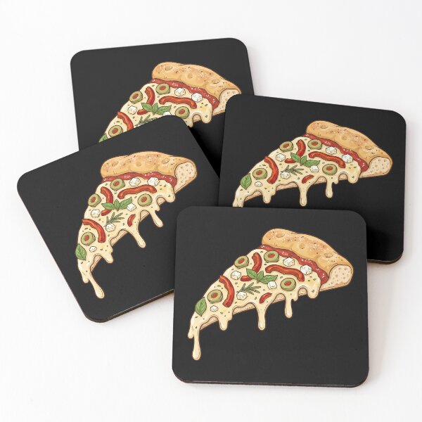 Item preview, Mediterranean Veggie Pizza Slice with Olives and Feta designed and sold by Pattern-Parade.