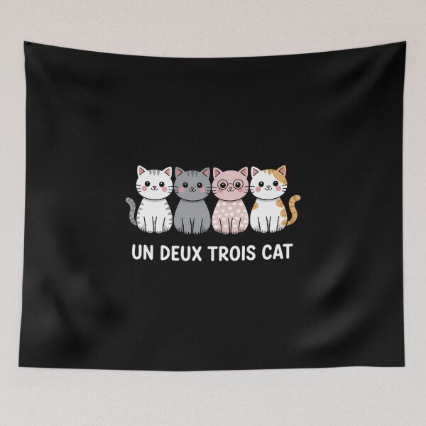 Item preview, Cat Mama Cat Mom Un Deux Trois Cat Mother's Day designed and sold by IdunayaStore.