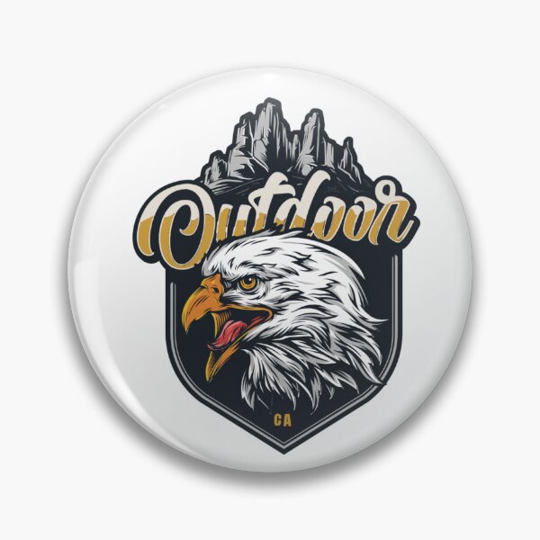Item preview, Vintage Eagle Outdoor Adventure Badge - California Nature designed and sold by PRKArtist.