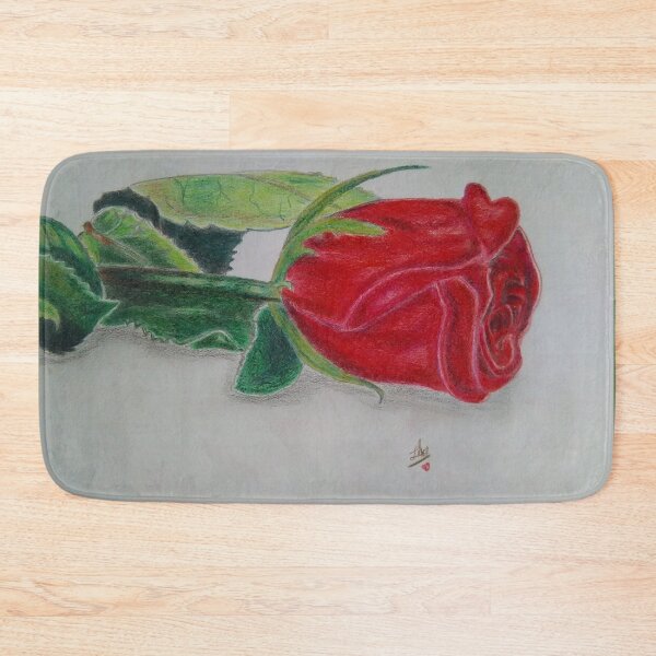 Item preview, Original Red rose colour pencil drawing using Faber castle  designed and sold by Heaven1111.