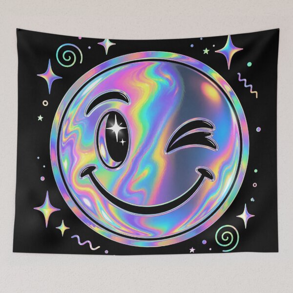 Item preview, Holographic Smiley Face designed and sold by EsenciaZen.