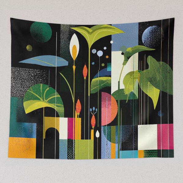 Item preview, Pop Art-Inspired Colorful Tropical Leaves Abstract Designs designed and sold by DEC02.