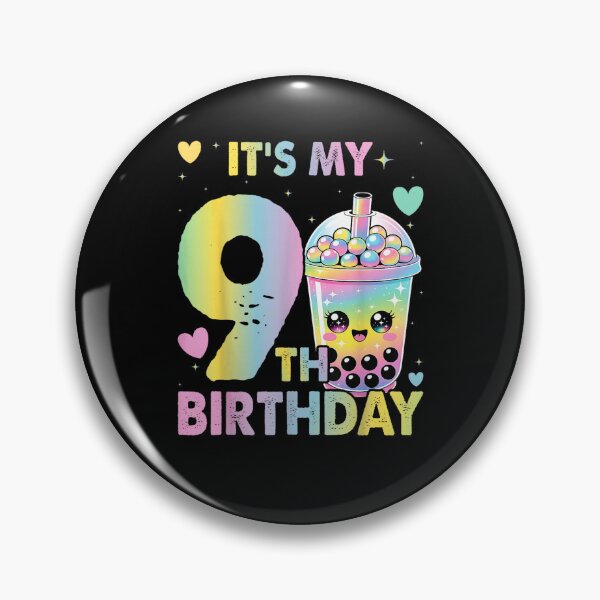 Item preview, It's My 9th Birthday Bubble Boba Tea Party 9 Year Old Girl  designed and sold by MatherFisher.